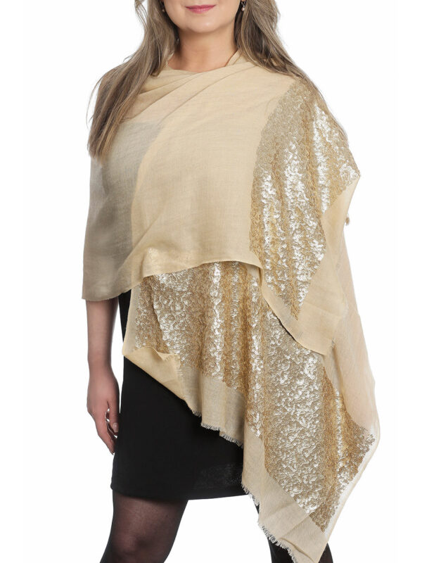 Sjal, Scarf. Fin Ull,