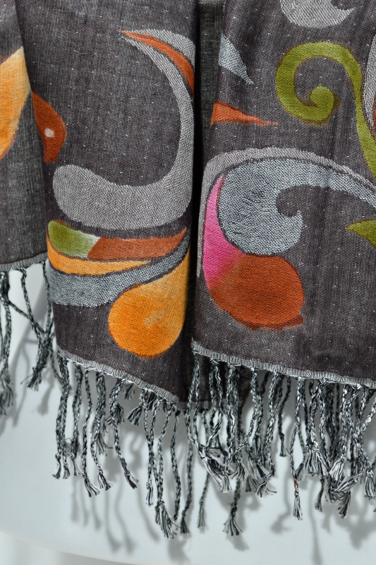 Ullsjal med vändbart mönster - Flerfärgad - Image 3