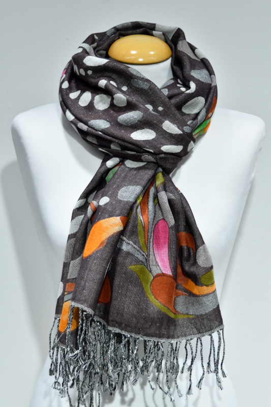 Ullsjal med vändbart mönster - Flerfärgad - Image 4